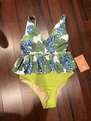 kortni jeane swimsuit - Extended high waist bottoms - Adorable peplum top  - NWT