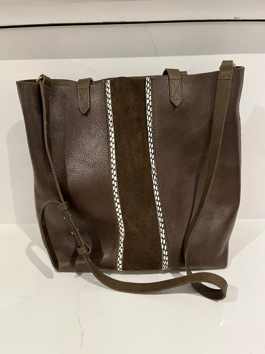 Madewell The Medium Transport Tote Suede Inset Edition eBay