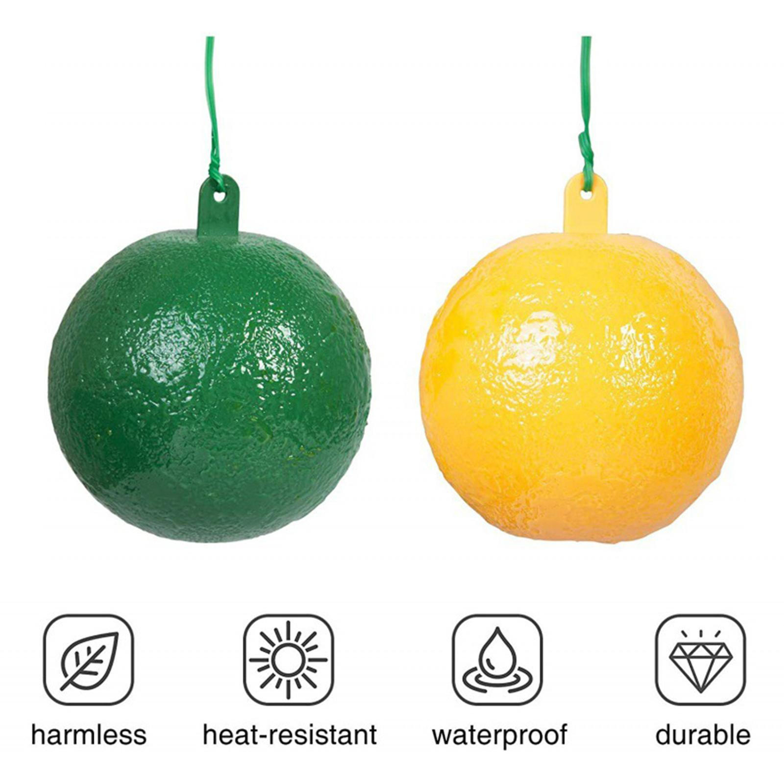 1-4Pcs Hanging Ball Fruit Fly Catcher Sticky Trap,Flay Catcher for Wasp,Fly,Bugs