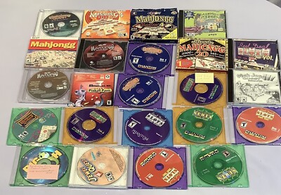 Vintage Computer PC CD-ROM Reel Deal Slots MAHJONG Casino Big Fish Pinball Paint