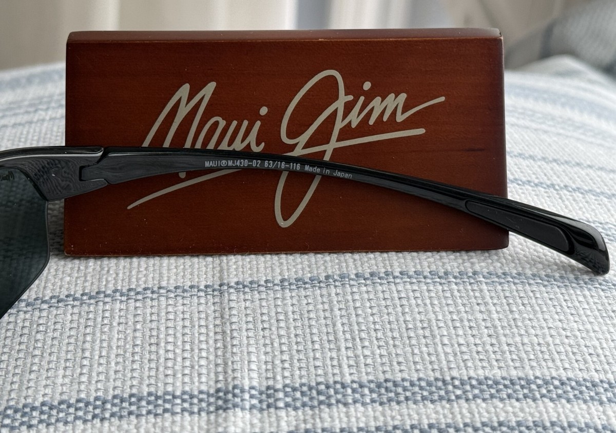 Maui Jim River Jetty MJ 430 02 Black Frame Neutral Grey Polarized