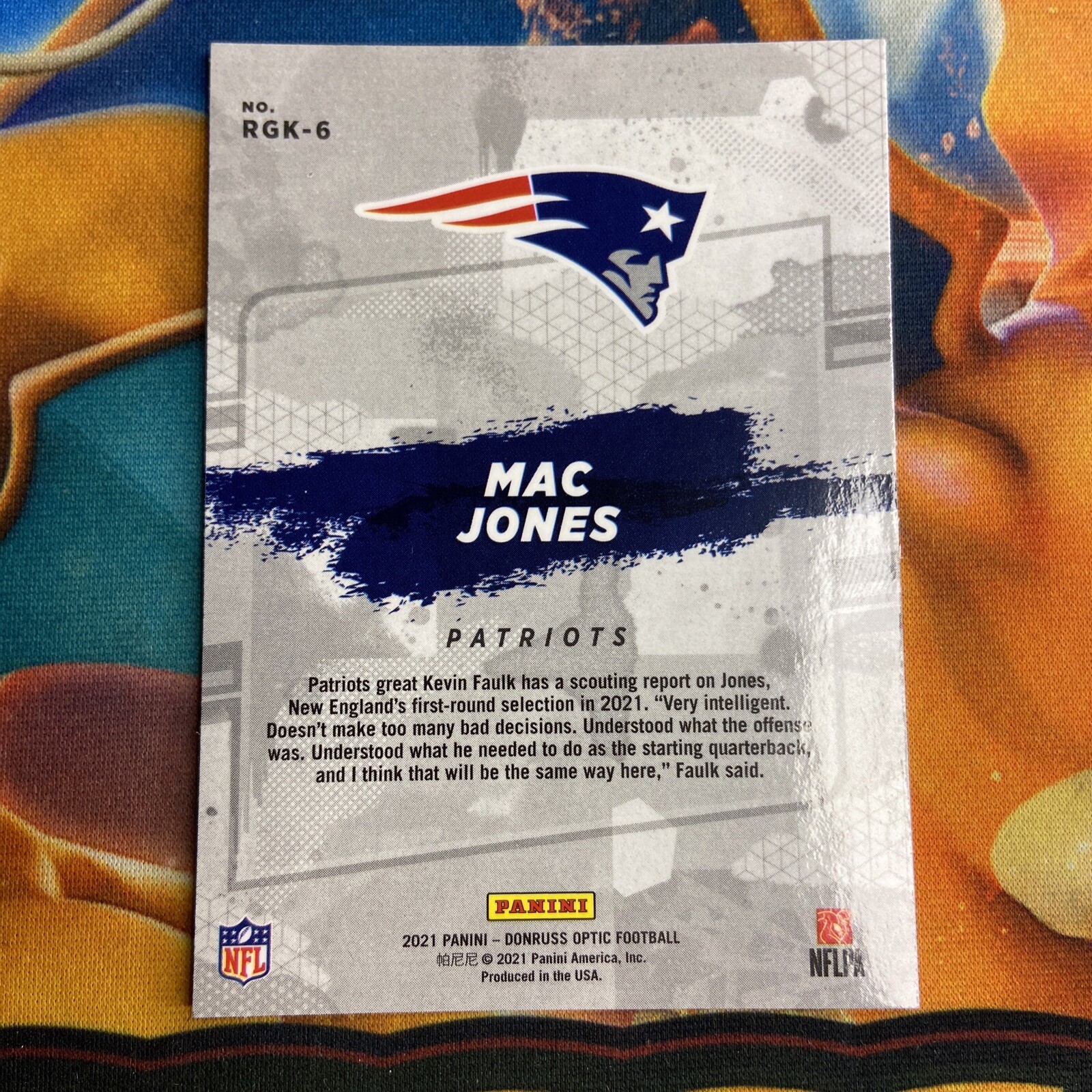 2021 Donruss Optic Mac Jones Gridiron Kings Rookie RC 6 Patriots 💎 eBay