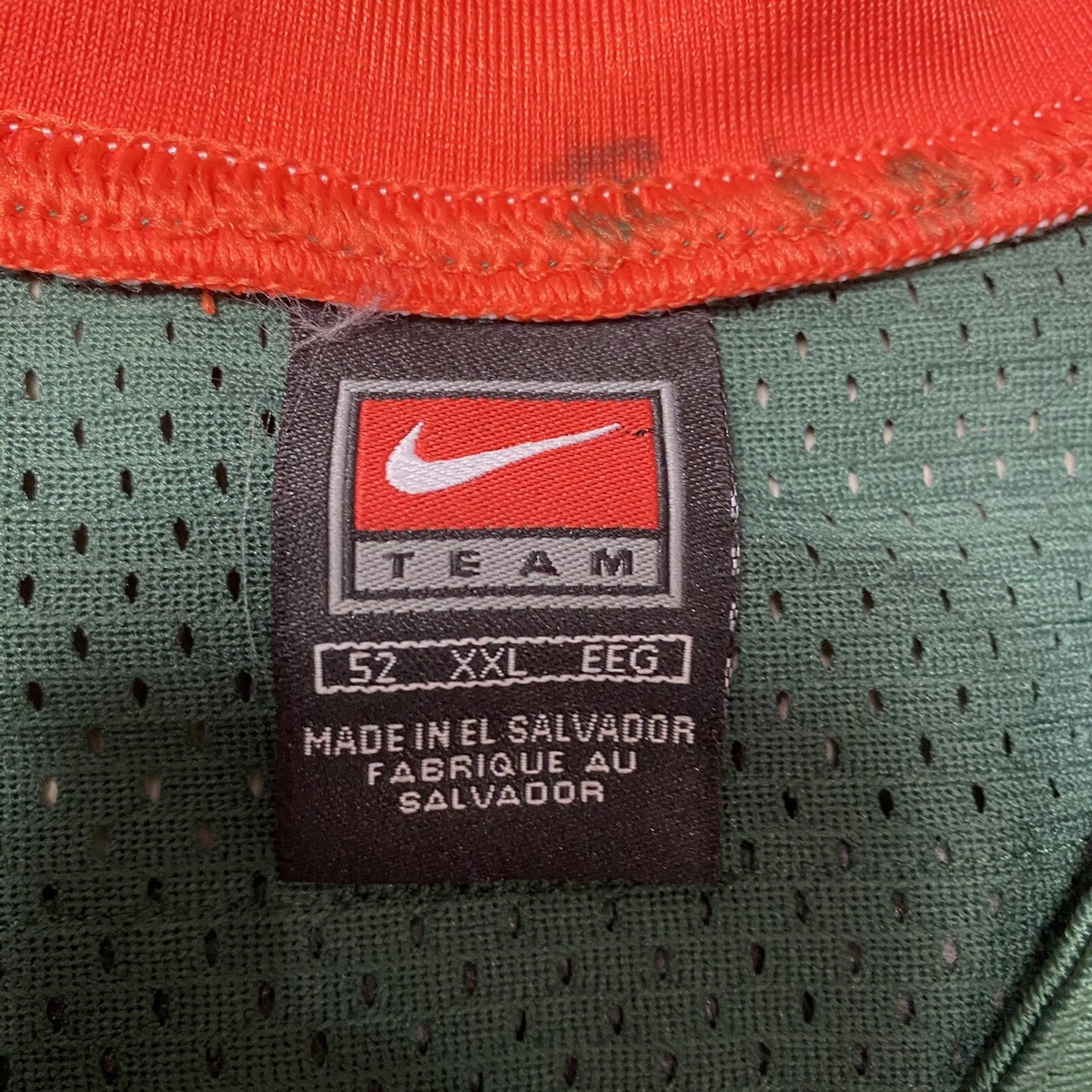 アメリカ製 ナイキ 90's vintage マイアミハリケーンズフットボール Vintage Nike Team Miami Hurricanes #3 Football NCAA Jersey