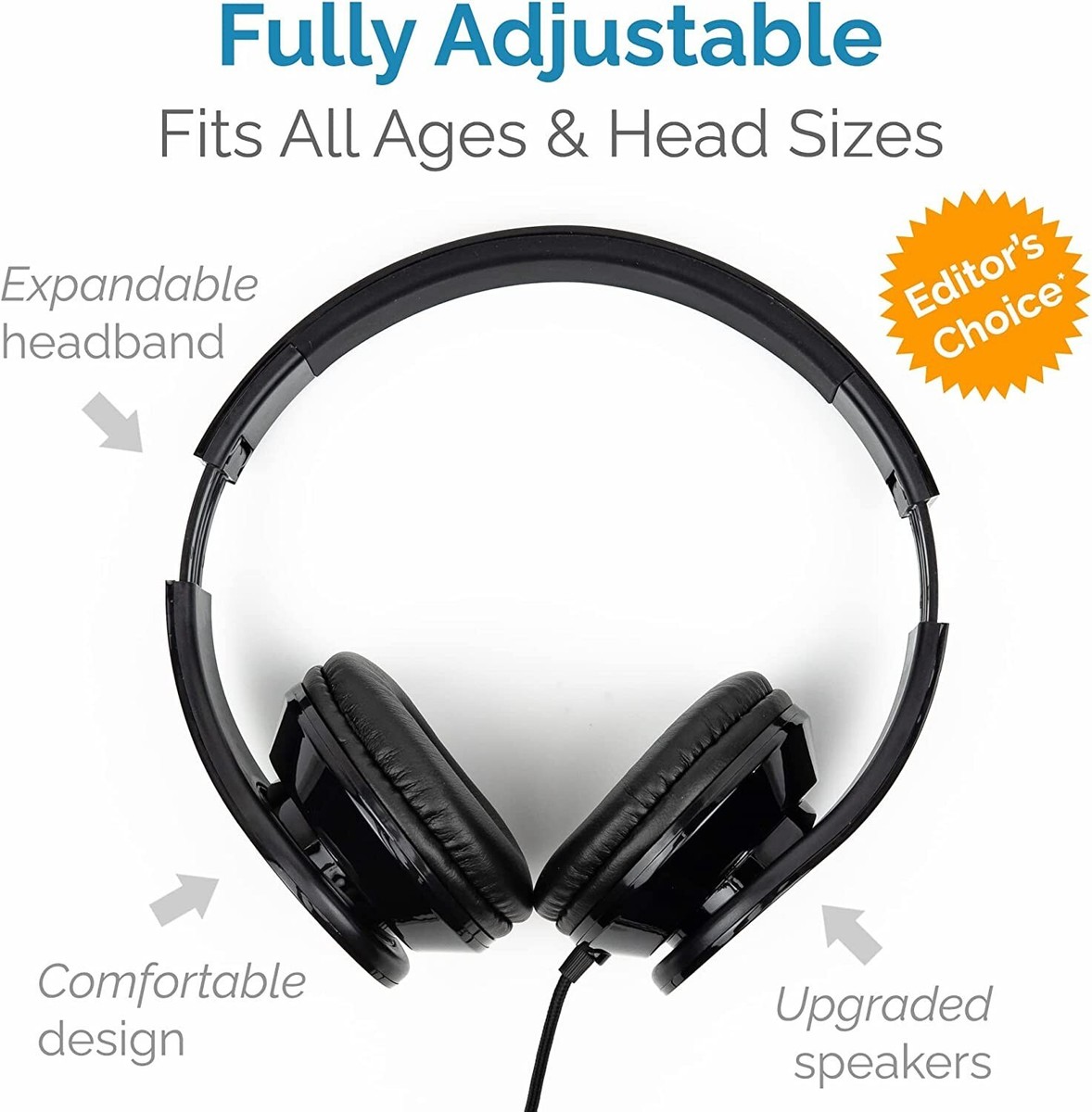 NEW Bulk Classroom Headphones (10 Pack) OnEar Premium Student