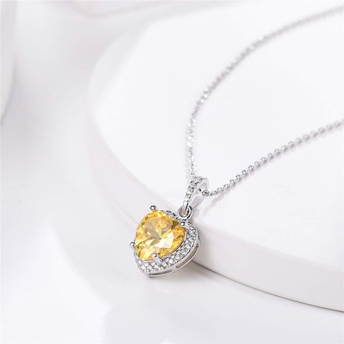 Sterling Silver Heart Necklace Love 