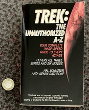 Vintage Star Trek Book - The UnAuthorrized A-Z autorstwa Hal Schuster & Wendy Rathbone