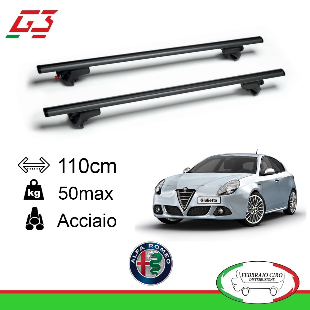 G3 Kit Barre Tetto Portatutto Pacific cm 110 ALFA ROMEO GIULIETTA