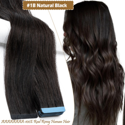 Invisible Tape Extensions 100% Remy Echthaar Tape In Haarverlangerung Skin Wefts