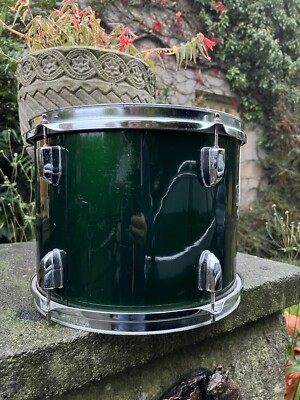 13'' CB Drums Rack Tom Drum | GRÜN | mit EVANS GENERA G2 Skin mit Sticks