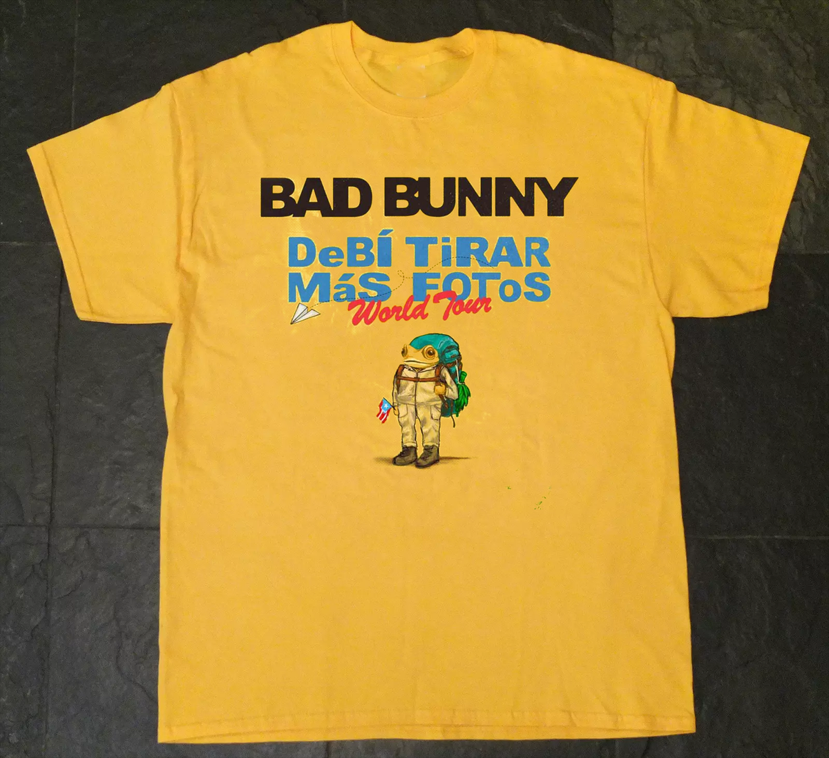 BAD BUNNY Tシャツ + ポスター Bad Bunny Concert Poster Tshirt - ZANIAZ