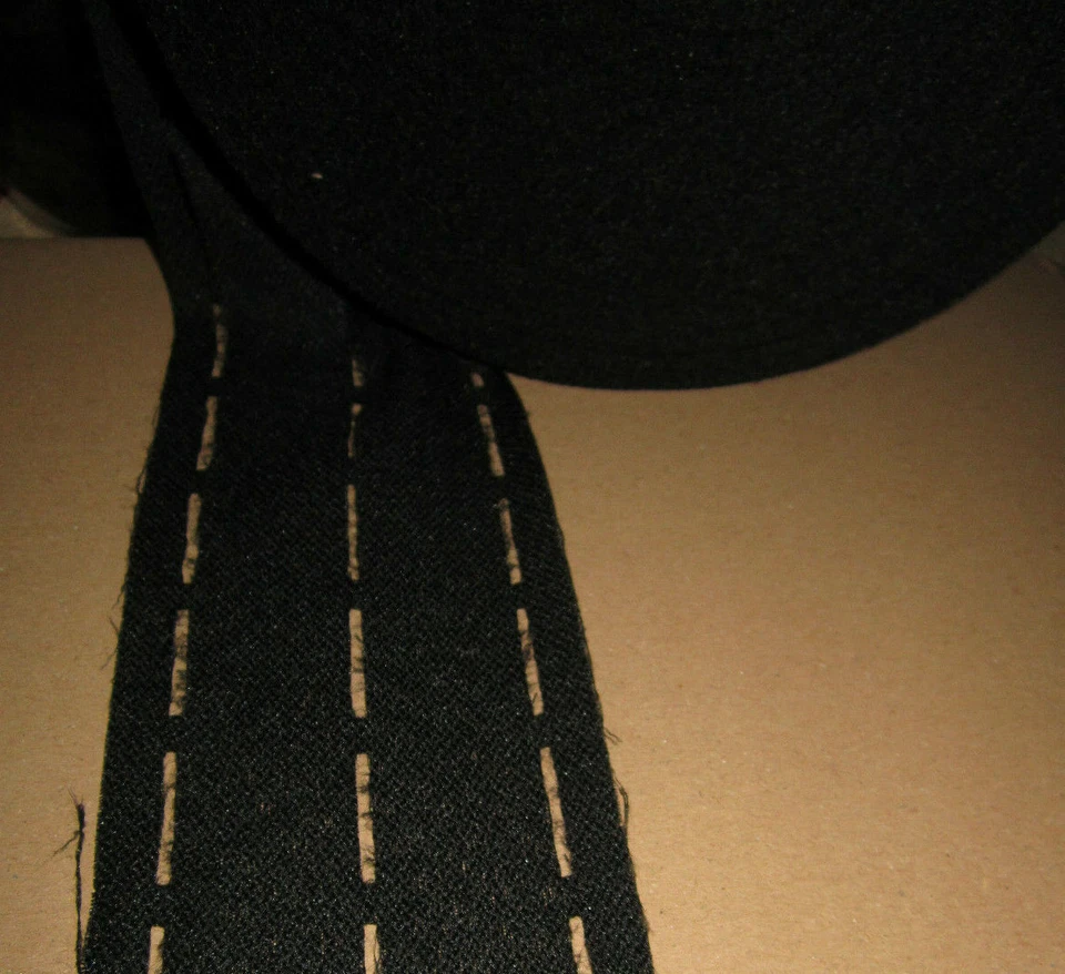 EU MARKEN WARE (0,21 € /M) 100 m Klebende Stanzband Einlage Schwarz Maße : 1/ 4 / 4 /1cm (TS