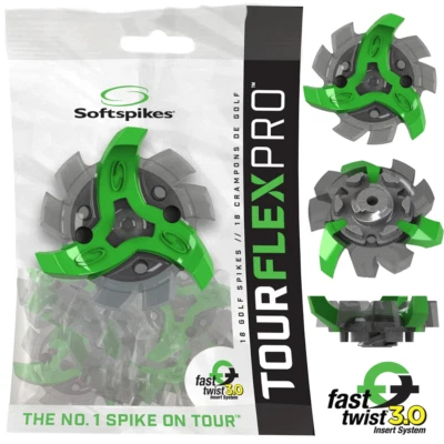 SOFTSPIKES TOUR-FLEX PRO® SCHNELL-TWIST GOLF SOFT SPIKE SET X 18 GOLFSPIKES