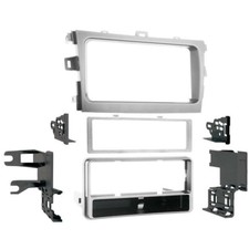 Metra 99-8223S Silver Single DIN Stereo Dash Kit for 2009-2013 Toyota Corolla