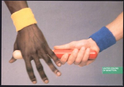 Promo-Postkarte: ''United Colors of Benetton'' - Globale Modemarke. Kostenloser Versand UK