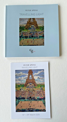 Peter Spens Travelling Light Auction Catalogue and Private Invitation Art Card