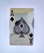Ace of Spaces Cards Classic Belt Buckle | American Western Silver Vintage Buckle