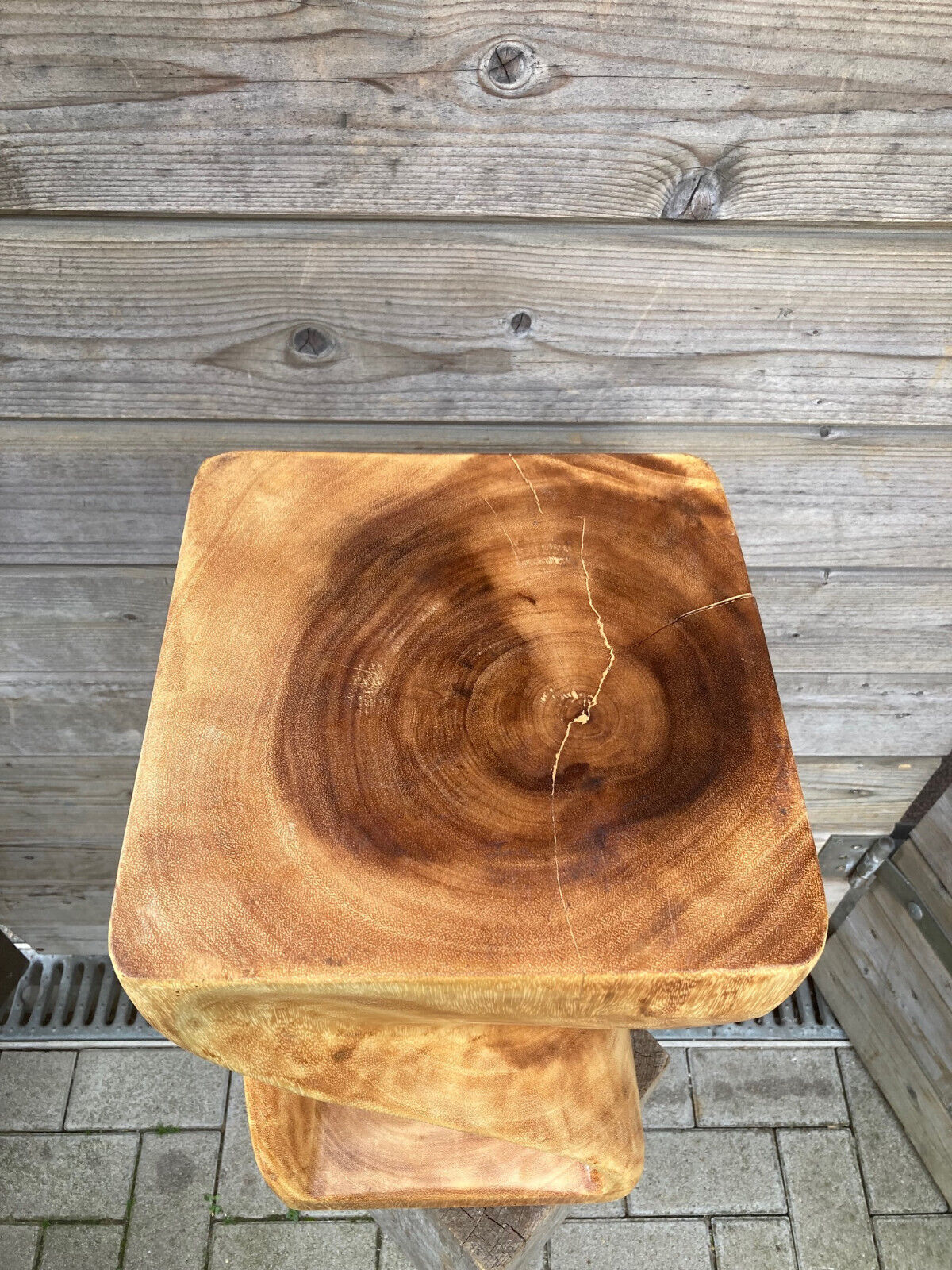 50cm Holz Hocker Couchtisch Beistelltisch Sitzhocker gedreht REDUZIERT 119 Euro