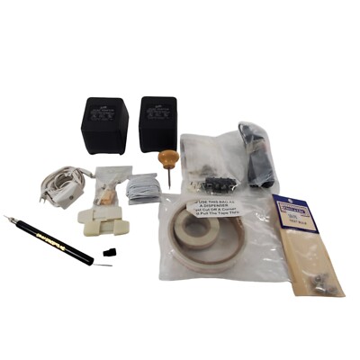 Dollhouse Miniature Lot Electrical Supplies AC Adapters, Test Bulb PLUS & More