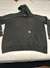 Carhartt Thrashed Distressed Faded Vintage Y2K Pullover Hoodie Sweatshirt XL