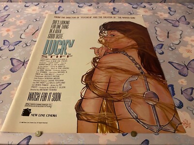 PAD6 FILMWERBUNG 12 X 10 LUCKY STIFF. DONNA DIXON. JOE ALASKEY