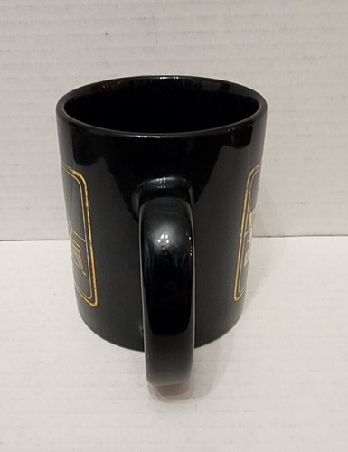 Vintage 1980's San Francisco 49ers Coffee Mug All Black Metallic Trim Emblem - Picture 5 of 7