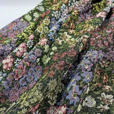 Monet's Garden Vintage French Jacquard Tapestry Upholstery Fabric for Sewing DIY