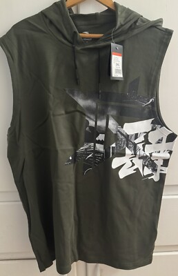 BRAND NEW Anta Grape Leaf Green Hoodie Vest Size 2XL