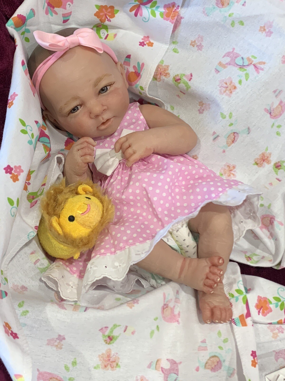 Sweet Reborn Baby GIRL Doll KAYLEE Was Berenguer COMPLETED SEND-N-ANGEL