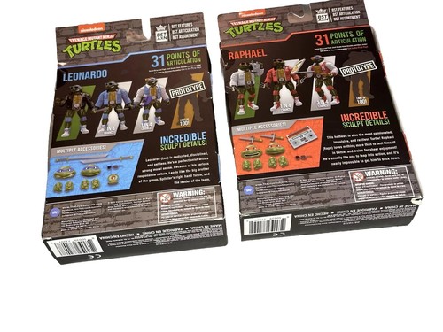 Figuras TMNT Rafael y Leonardo Street Style Loyal Subjects BST AXN - Imagen 8 de 12