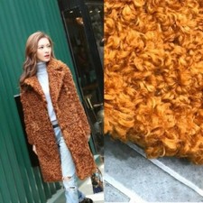 Faux Sherpa Shearling Loop Wool Fabric Curly Fur Plush Clothes Toys DIY Material