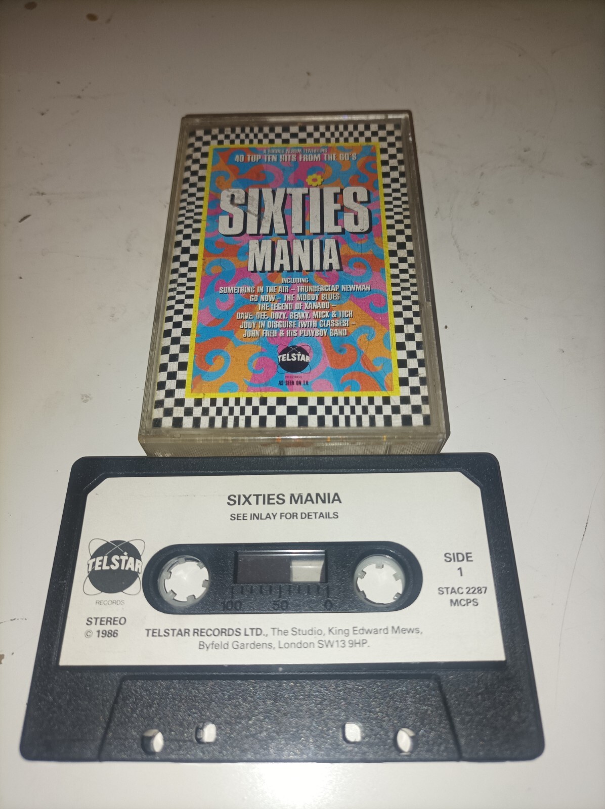 Vintage Telstar Sixties Mania Cassette 1 TESTED