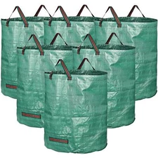 6-Pack 72 Gallon Reusable Garden Waste Bags Durable Yard Waste Bags H30xD26