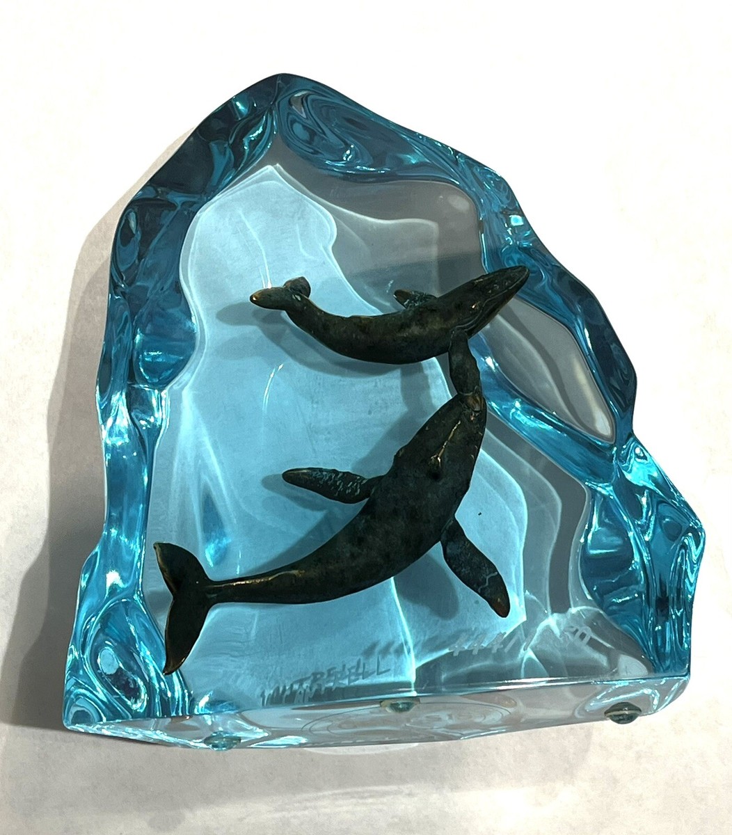 激レア 博物館級 Riviere & Hawkes コルネット KITTY CANTRELL Genesis Blue Lucite Whales Nautical Marine Decor
