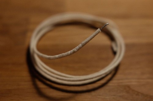 PATIKIL Stoffkabel Vintage – 65 Ft (ca. 20 M), Gedreht, UL-zertifiziert, Für Lampen & DIY-Projekte