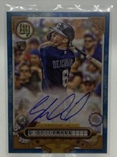 2022 Gypsy Queen Auto Indigo #GQA-GD Greg Deichmann 05/150 - Chicago Cubs