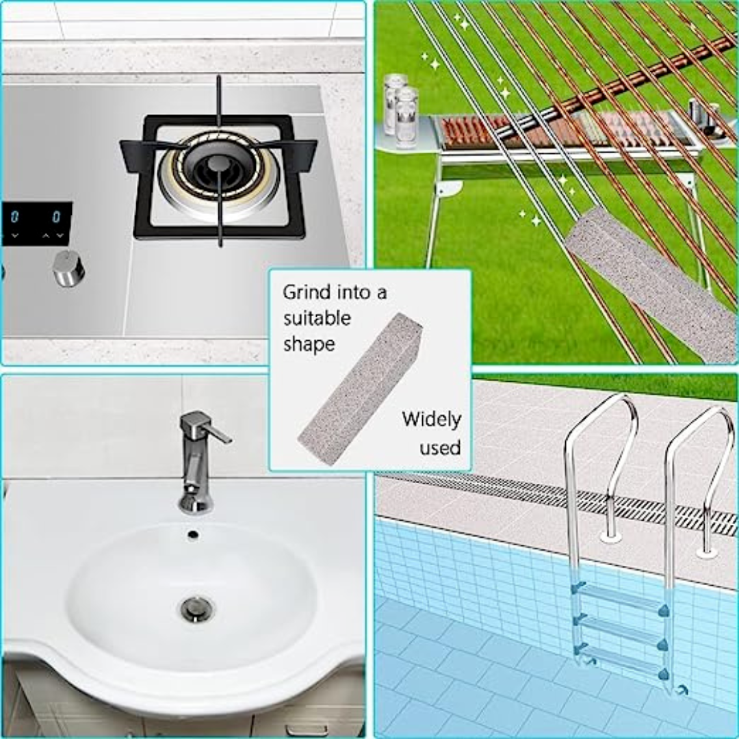 Pumice Stone for Toilet Bowl Cleaning,Scouring Stick Tile Bathtub