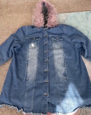 Simply Be Denim Coat Size 24