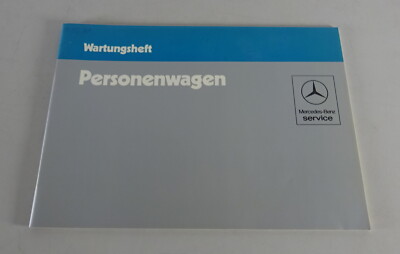 Checkbook Mercedes W126/W123/R107/W201 Blanko Without Entries Stand 04/1983