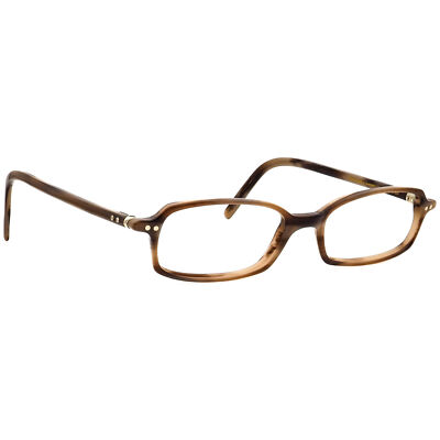 Lunor Eyeglasses Mod. 224 col. 09 Brown Horn Rectangular Frame France 49[]20 135