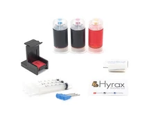 Hyrax Trading  Tri-Color Ink Cartridge Refill Box Kit for HP 75/75XL
