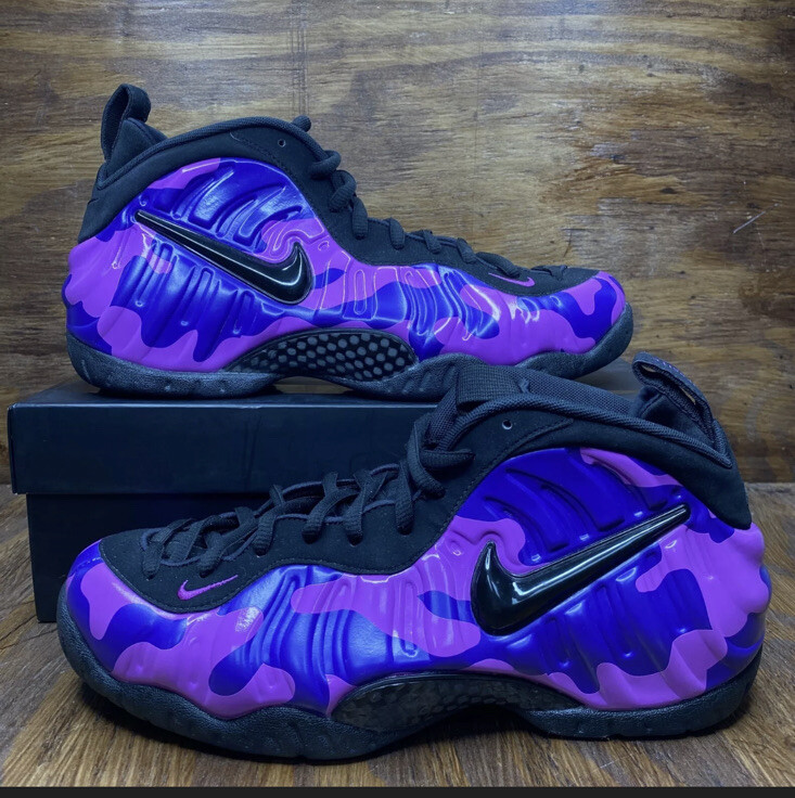 air foamposite pro purple camo