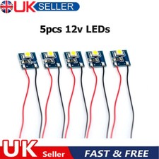 5x 12V LED Lights for Model Railway Building Interior Lighting for Hornby OO HO