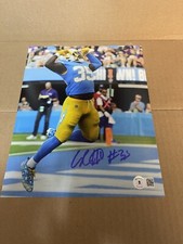 LOS ANGELES CHARGERS LARRY ROUNTREE III #35 SIGNED 8x10 Photo TD Pose  BECKETT
