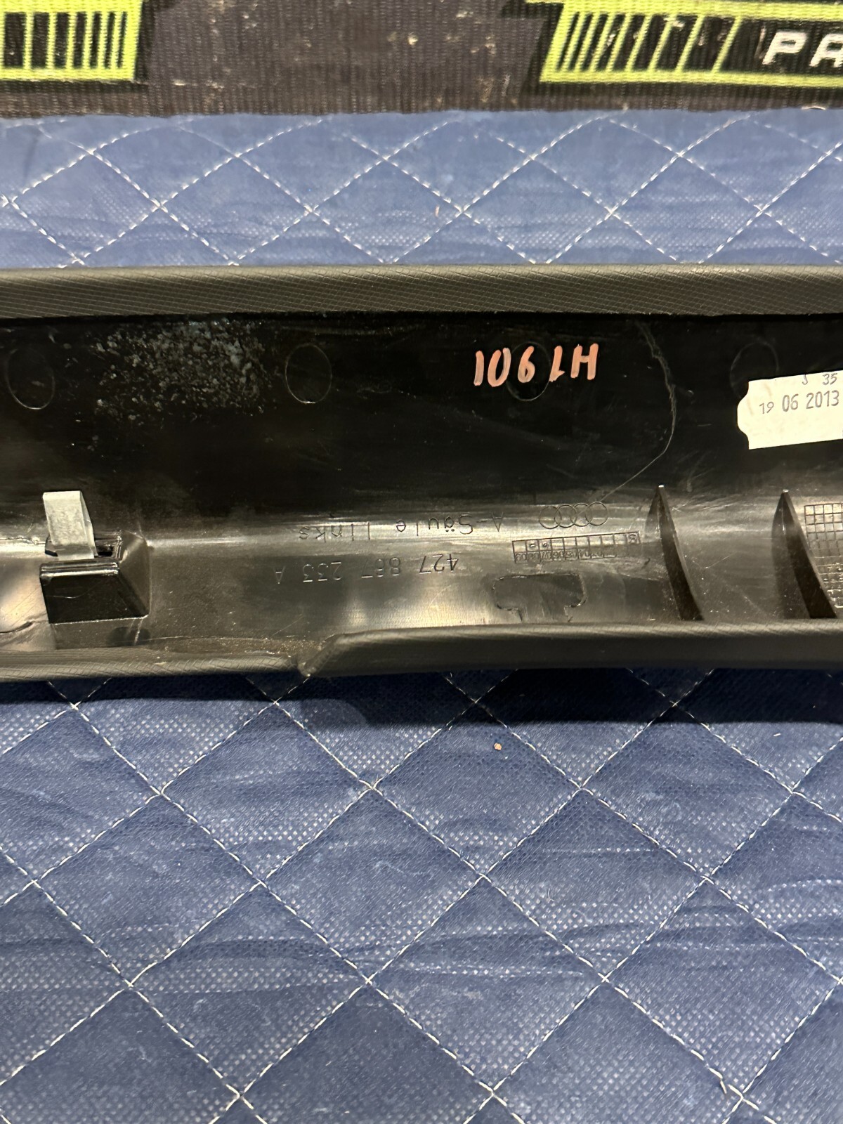 2014 AUDI R8 SPYDER LEFT DRIVER A PILLAR OEM 427 867 233 A