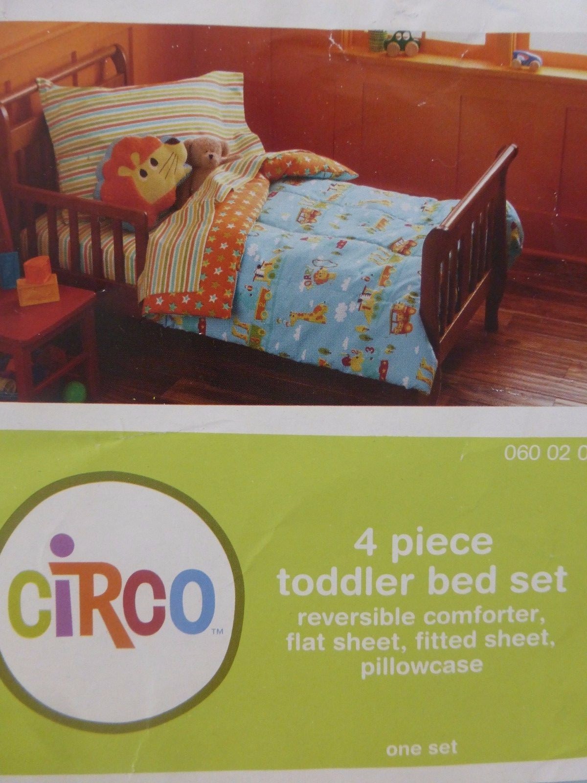 Set letto bambino 4 pezzi Circo Animal Friends collezione treno nuovo con scatola foto 4