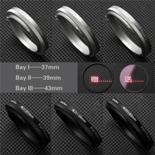 New Rolleiflex Rolleicord Bay I Bay II Bay III UV Lens Filter Silver Black Ring