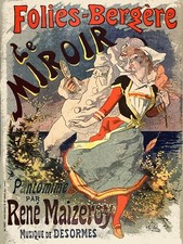 Decoration Poster.Wall Home room decor design.Art Nouveau.Rene Maizeroy.9565