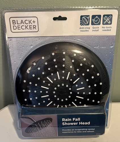 black decker rainfall shower head