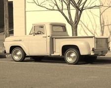 1959 Ford F-100 Pickup Truck Classic Car Retro Picture Photo 8x10
