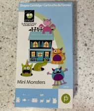 Cricut Cartridge MINI MONSTERS-2000192 Provo Craft- Shapes Halloween Pumpkin 3D